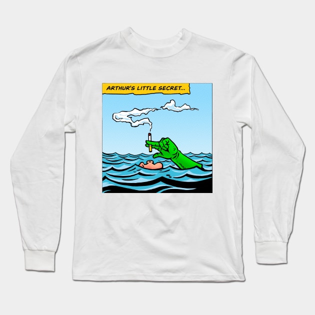 Bad Habit for Fish People Long Sleeve T-Shirt by Angel Robot